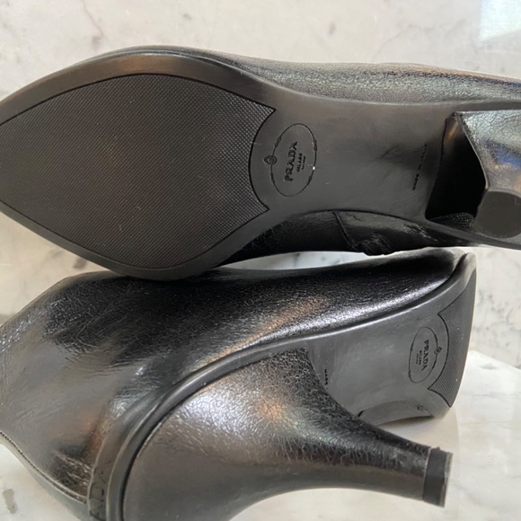 prada patent black ankle  bootie - Picture 4 of 5